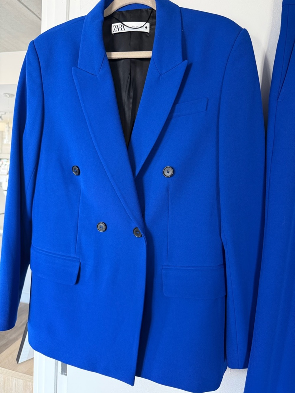 Never worn Zara Cobalt Blue Double-Breasted Tailored Suit - Picture 3 of 7